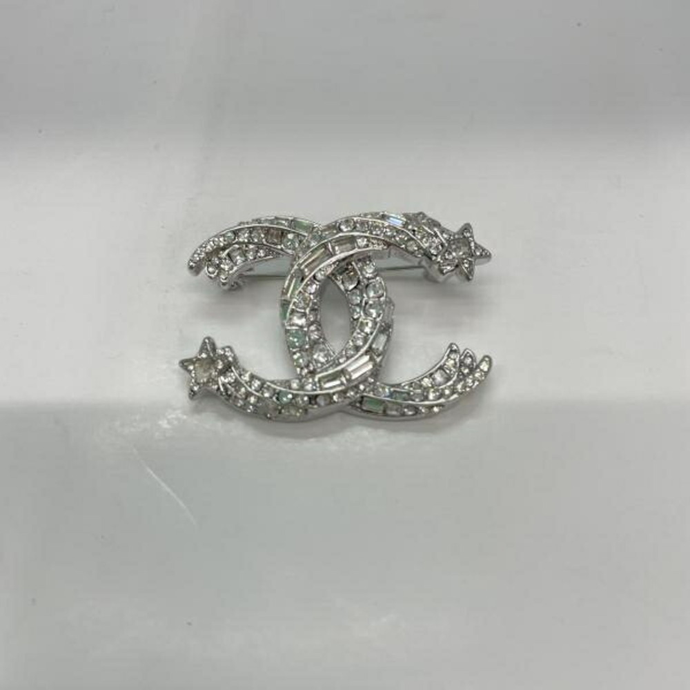 CHANEL Brooch, Coco Mark Star, Silver, Chanel